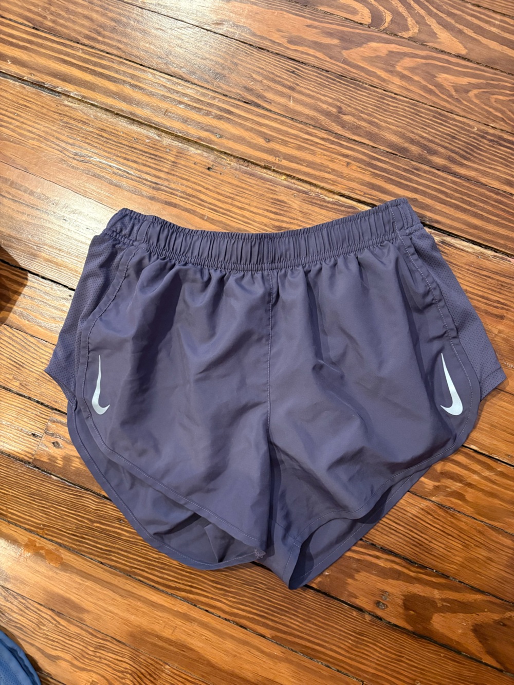 Nike Purple Running Shorts with Reflective Swoosh